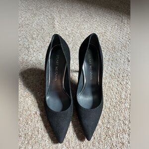 Stuart Weitzman Black Dotted Pumps Size 7
